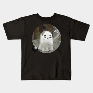 Kawaii Ghosts - A poor ghost go inside the prision Kids T-Shirt